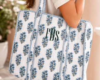 Custom Handmade Quilted Tote Bag | Women’s Birthday Gift | Custom Cute Book Tote Bag | Best Friend Bookish Reader Gift