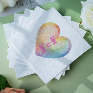 tovaglioli da cocktail / tovaglioli da cocktail personalizzati / tovaglioli per bevande / di tendenza / mese dell'orgoglio / LGBTQ / tovaglioli arcobaleno