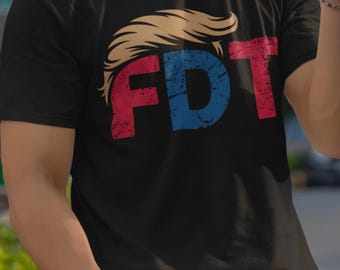 FDT Anti Trump Shirt - Political Protest T-Shirt, Anti MAGA Apparel, Democrat & Progressive Wear, Bold Statement Tee
