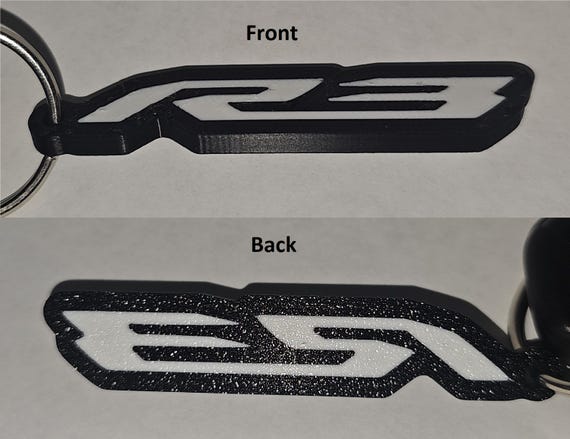 R3 Motorcycle Keychain 3D Printed