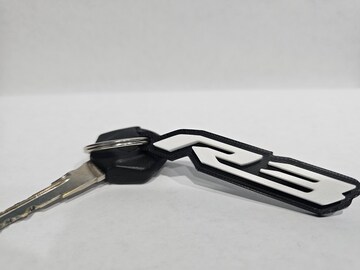 R3 Motorcycle Keychain 3D Printed