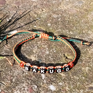 Pulsera ajustable inspirada en Katsuki Bakugo de My Hero Academia