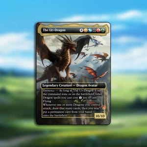 The Ur-dragon Full Borderless Metal Proxy for Commander - Etsy