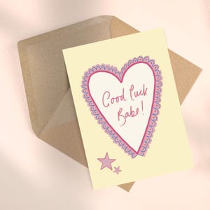 Good luck babe ~ congratulations new job adventure greeting card Chappell roan girl