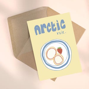 Rôle arctique ~ dessert rétro carte d'anniversaire nostalgique des années 90 des années 80 lui elle