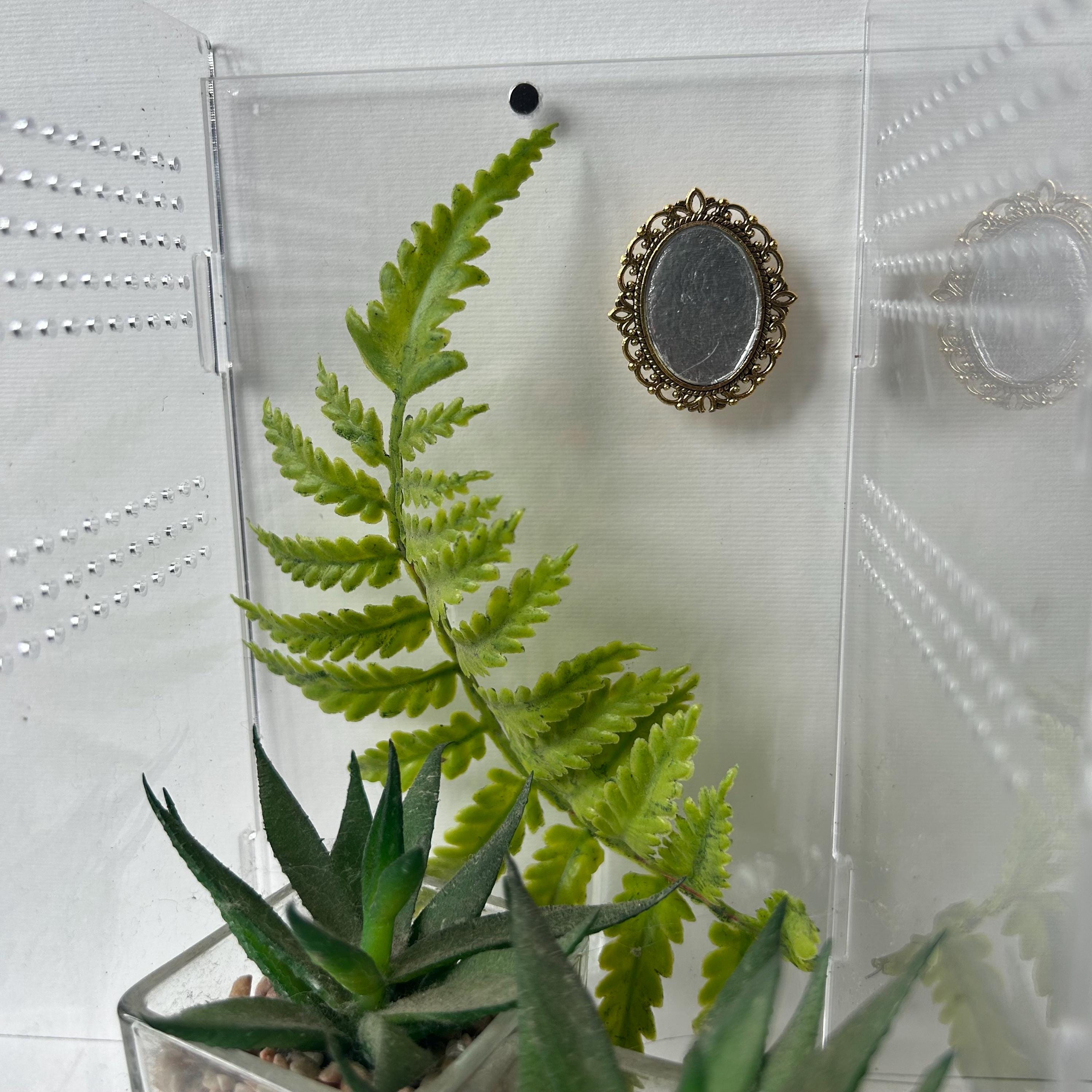 Jumping Spider Mirror Magnetic Ornate Gothic Decoration for Acrylic Insect Vivarium Tank - Reptile, Arachnids & Amphibian Accessories