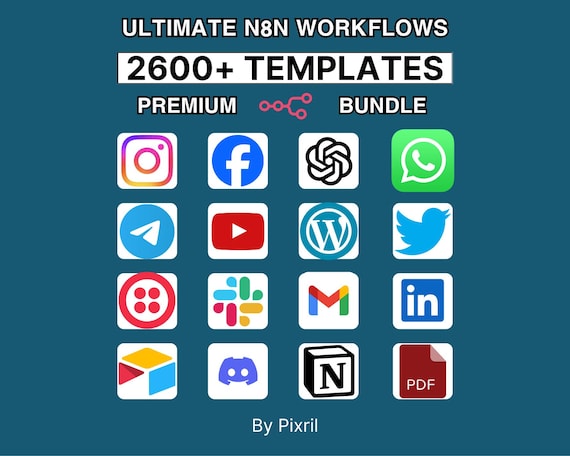 n8n Workflow Templates: No-Code Automation Bundle (Instant Download)