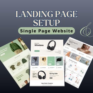 Professional Landing Page Setup: SEO-Friendly One-Page Website Design