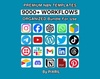 n8n Workflow Templates: No-Code Automation Bundle (Instant Download)