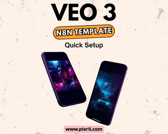 AI Video Creation Workflow: VEO3 + n8n Automation Template (Instant Download)