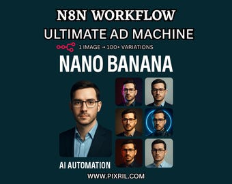 AI Image Automation Workflow Template: n8n Marketing Content Generator (Instant Download)