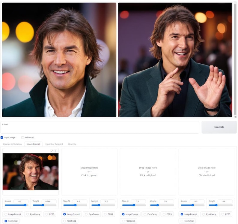 May include: Two side-by-side images of a smiling man with brown hair. He is wearing a dark green jacket over a white shirt in the first image. The second image shows him waving, wearing a dark green jacket over a black shirt.