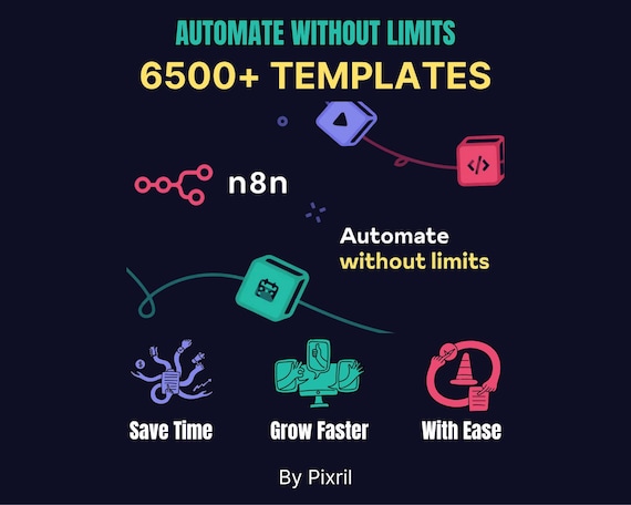 6500+ n8n Workflow Templates: No-Code Automation Bundle (Instant Download)