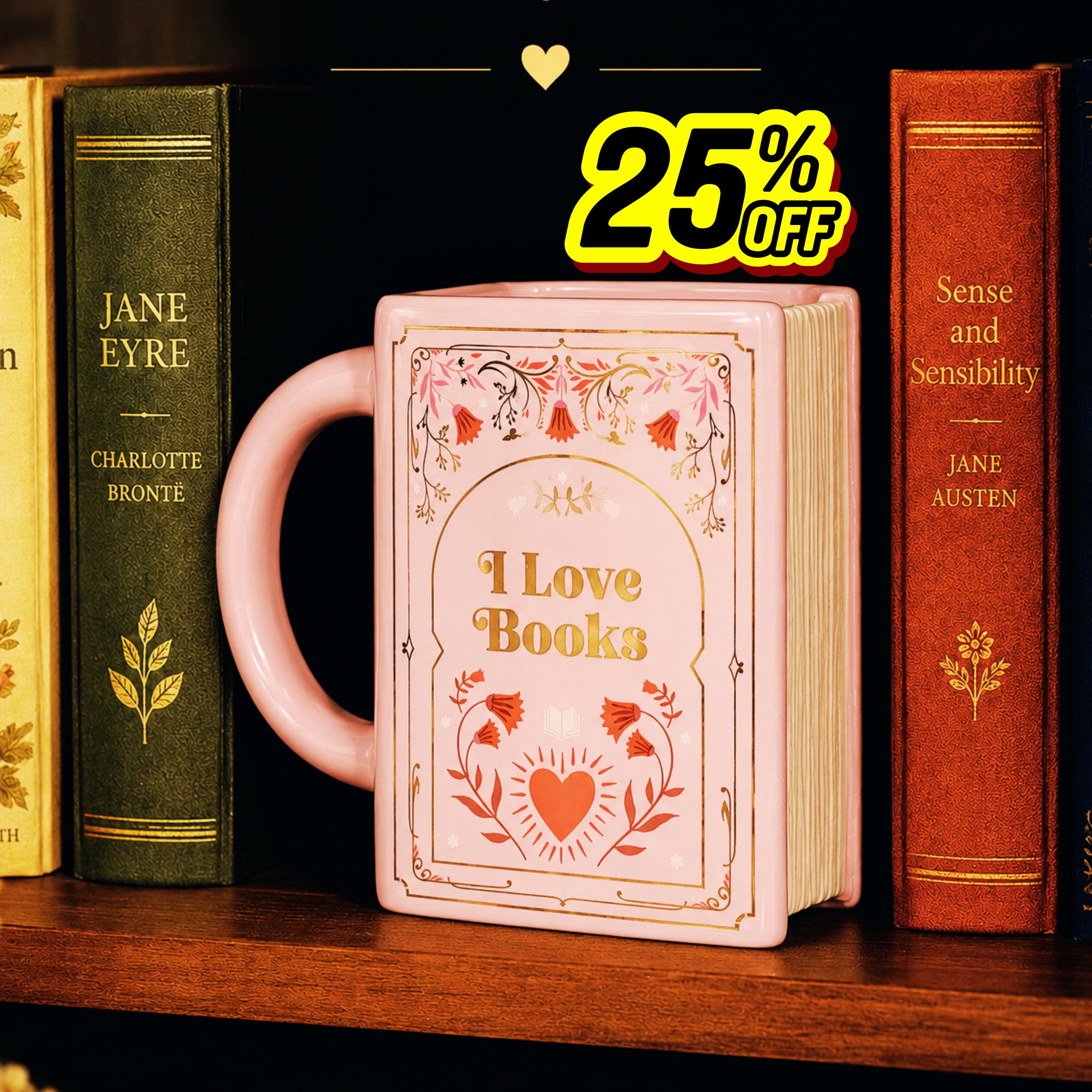Einzigartige buch tasse