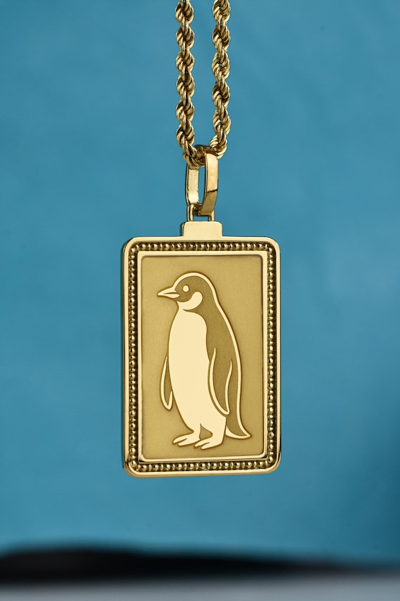 Charm Pendentif Pingouin En Or Jaune 9 Carats Pour Femmes - Occasion, Bijou Mignon