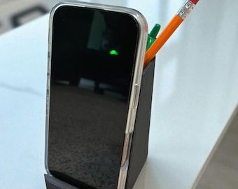 Phone Stand + Pen Holder / Phone Stand / Pen Holder / Desk Organizer / Desk Accessories