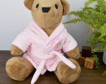 Teddy Bear Dressing Gown Sewing Pattern & Tutorial (Fits memory bears such as Funky Friends Factory Calico bear) -PDF Download