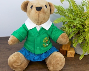 Teddy Bear School Cardigan Sewing Pattern & Tutorial (Fits memory bears such as Simplicity A2115, Funky Friends Factory bears) -PDF Download