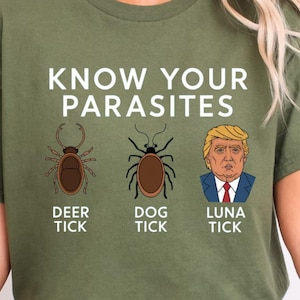 Know Your Parasites Shirt, Anti Trump Shirt, Gildan 64000, Funny Trump Shirt, Sarcastic Trump Shirt, Anti Trump Tee, Trump Shirt, Gift