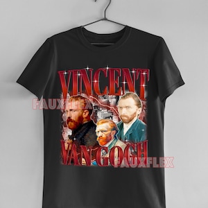 VINCENT VAN GOGH Shirt, Vincent Van Gogh Retro Tshirt, Vincent Van Gogh Vintage 90s Tees, Vincent Van Gogh Lover, Van Gogh Merch Gift