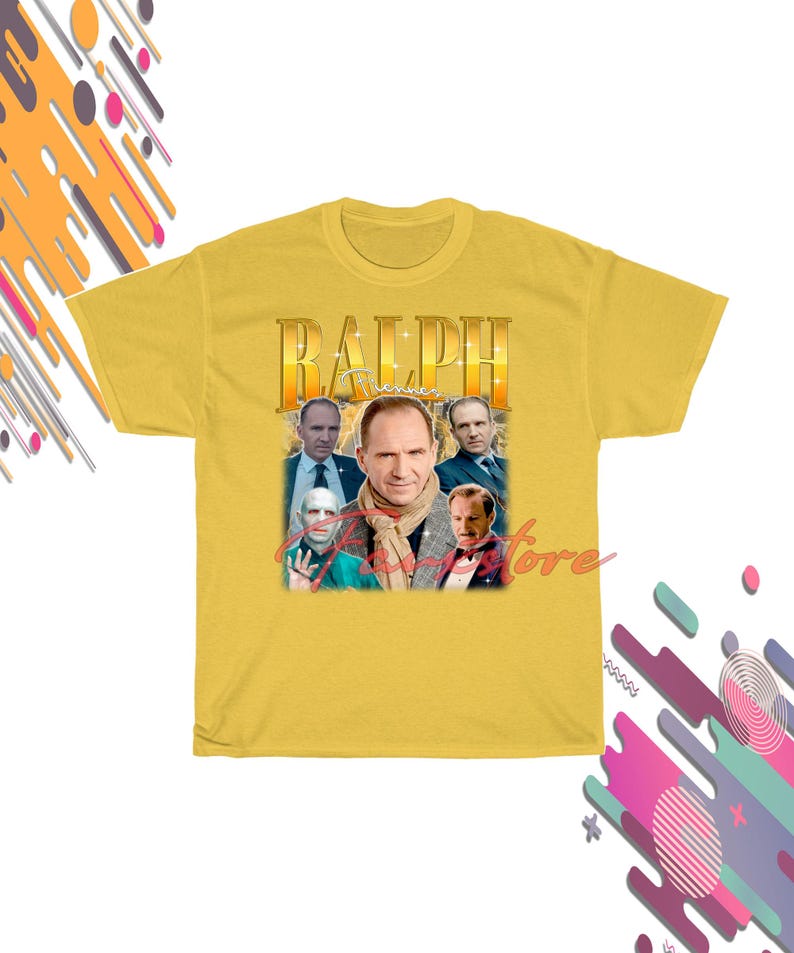 RALPH FIENNES Shirt, Ralph Fiennes Retro Tshirt, Actor Vintage Fan Tees, Movie Sweatshirt Merch Gift, TV Series Kids Tee Sweater image 5