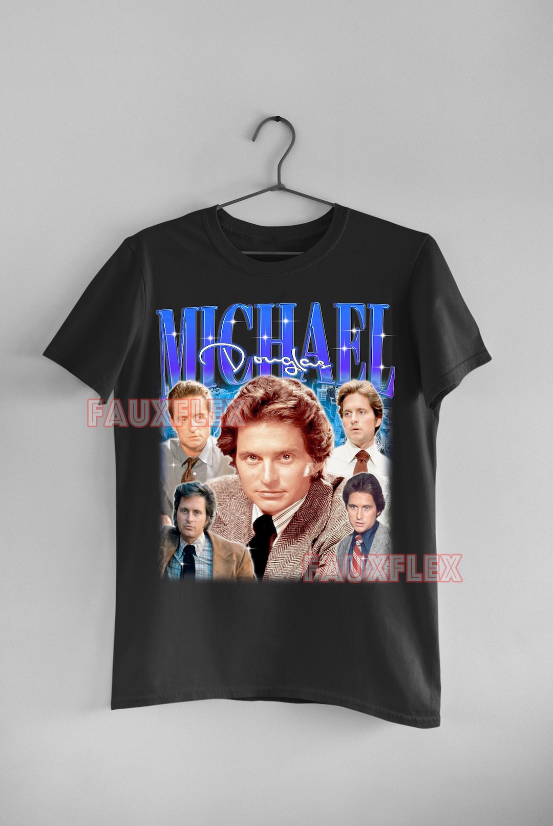 MICHAEL DOUGLAS Shirt, Actor Retro Tshirt, Film Producer Vintage Fan ...