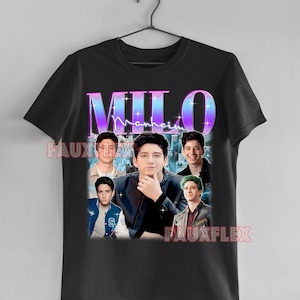 MILO MANHEIM Shirt, Milo Manheim Retro 90&#39;s Tshirt, Milo Manheim Vintage Fan Tees, Milo Manheim Movies, Milo Manheim Kids Tee Clothing