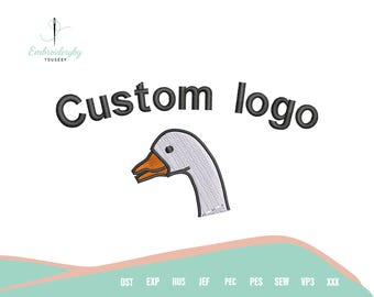 Logo Digitizing for Embroidery, Custom Embroidery Digitizing Service, Text & Image to Machine Embroidery File, Instant Digital Download