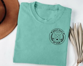 T-shirt de golf Best Dad By, T-shirt ras du cou pour papa couleurs confort, T-shirt de golf pour la fête des pères, Cadeau pour papa cool, T-shirt drôle pour papa, Cadeau pour papa de golf