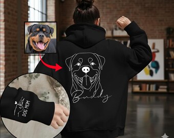 Custom Pet Photo Hoodie, Personalized Dog or Cat Sweatshirt, Pet Crewneck Sweater, Custom Photo Shirt for Men and Women, Gift for Pet Lovers