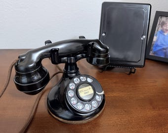 Beautifully Restored Western Electric Model 102 Round B1 Base Rotary Phone with Subset Fully Functional