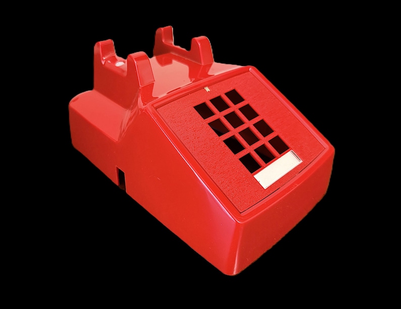 Phone Receiver Rest Vintage 2500-style Cherry Red Phone Housing With Dial Pad Faceplate ...