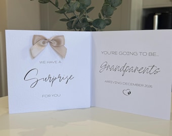 Personalised Grandparent Pregnancy Announcement Card | You're Going To Be Grandparents | Baby Reveal Card | Surprise Pregnancy Reveal