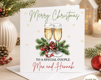 Tarjeta de Navidad personalizada para parejas / Tarjeta de Feliz Navidad / Tarjeta de Navidad para parejas / Tarjeta de Navidad personalizada / Tarjeta de Navidad para amigos