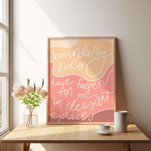 Print: Boundary Lines in Pleasant Places