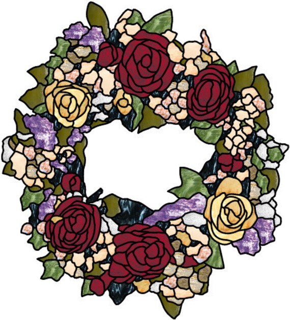 Victorian Flower Stained Glass Patterns Glass Designs