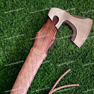 Hand Forged Viking Axe - Bearded Battle Axe | Custom personalized Axe | Medieval Throwing Axe | Unique Gift For Him, Camping & Survival Tool
