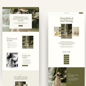 Website Template Squarespace 7.1, Online Coach, Therapist Website, Counsellor, Psychologist, Holistic Practitioner, Template with Blog image 4