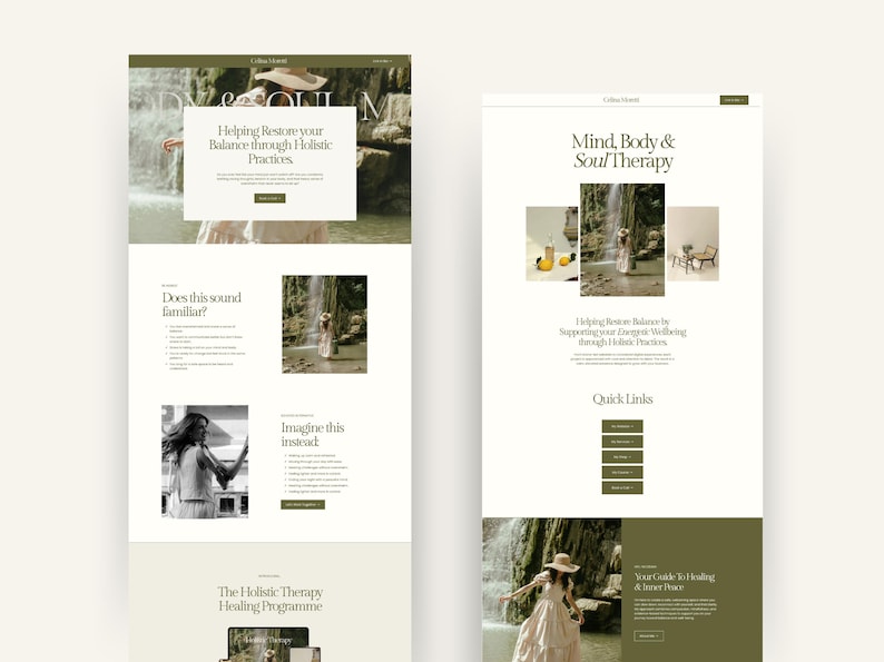 Website Template Squarespace 7.1, Online Coach, Therapist Website, Counsellor, Psychologist, Holistic Practitioner, Template with Blog image 4