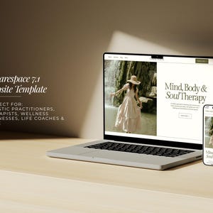 Website Template Squarespace 7.1, Online Coach, Therapist Website, Counsellor, Psychologist, Holistic Practitioner, Template with Blog image 2