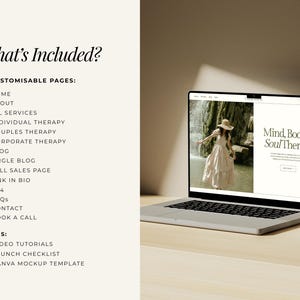 Website Template Squarespace 7.1, Online Coach, Therapist Website, Counsellor, Psychologist, Holistic Practitioner, Template with Blog image 8