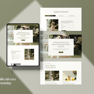 Website Template Squarespace 7.1, Online Coach, Therapist Website, Counsellor, Psychologist, Holistic Practitioner, Template with Blog image 5