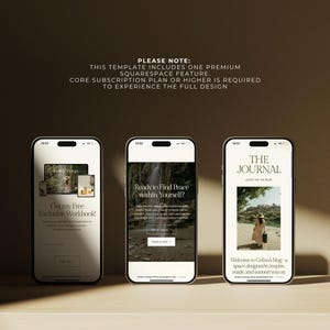 Website Template Squarespace 7.1, Online Coach, Therapist Website, Counsellor, Psychologist, Holistic Practitioner, Template with Blog image 6