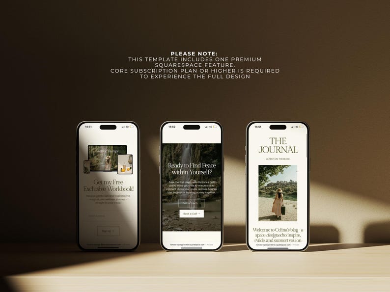 Website Template Squarespace 7.1, Online Coach, Therapist Website, Counsellor, Psychologist, Holistic Practitioner, Template with Blog image 6