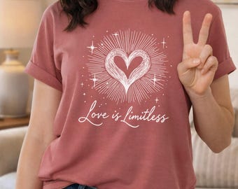 Limitless Love Comfort Colors T-Shirt: Inspirational Gift for Hopeful Souls