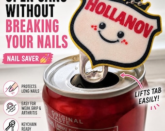 Hollanov Soda Tab Opener Keychain | Nail Saver