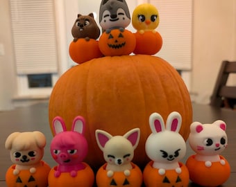 SKZOO Pumpkin | Halloween Jack-o'-Lantern Fidget Clickers