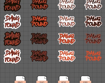 Design SVG Dawg Pound — Mostre seu orgulho por Cleveland com um design personalizado para o jogo.