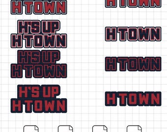 Futebol Americano de Houston | Download do arquivo digital H Town: svg/png/pdf/eps