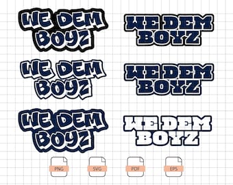 Design We Dem Boyz SVG — Mostre seu orgulho de Dallas, Texas com equipamentos personalizados para o dia do jogo.